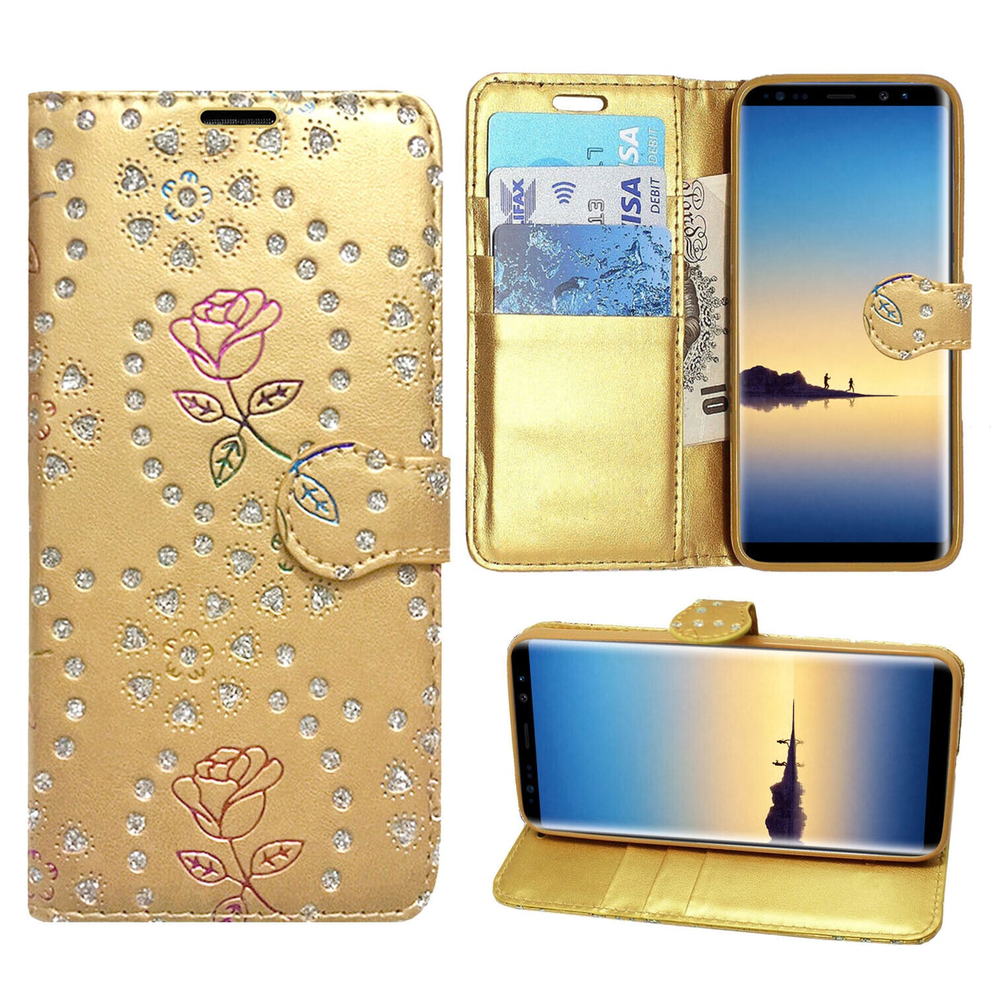 Case for Samsung Galaxy Note 20 10 9 8 5 Leather Wallet Flip Phone Stand Cover