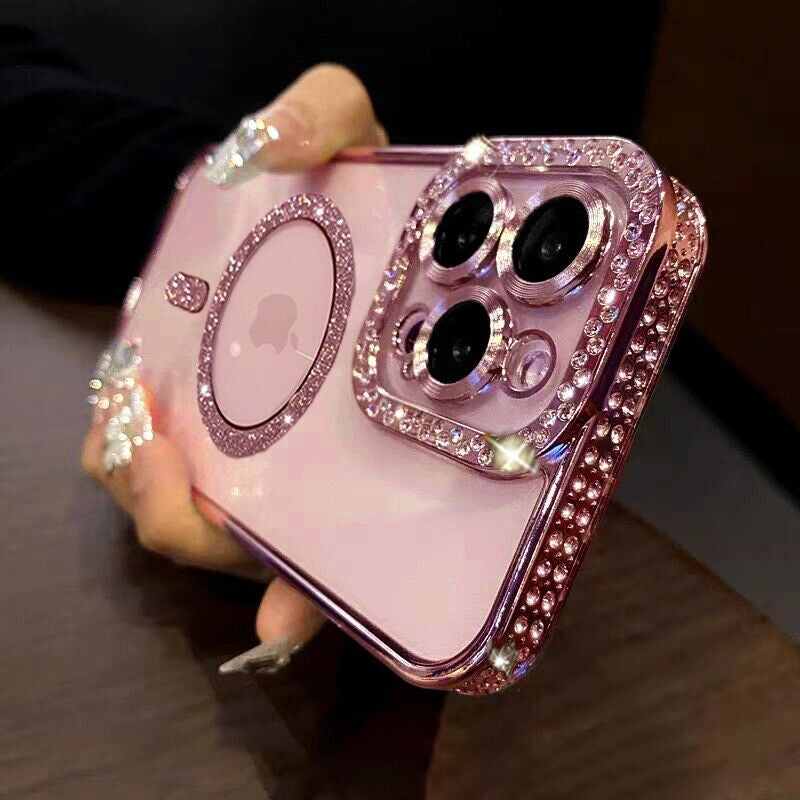 Case for Iphone 16 15 14 Pro Max plus 13 12 Shockproof Magnetic Silicone Cover