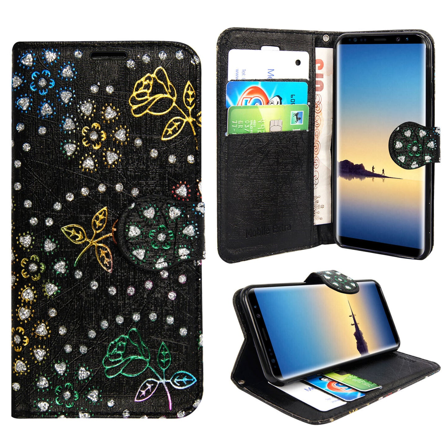 Case for Samsung Galaxy Note 20 10 9 8 5 Leather Wallet Flip Phone Stand Cover