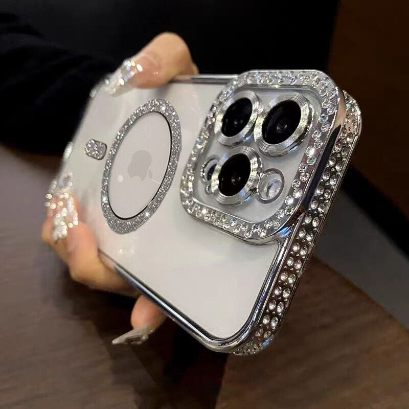 Case for Iphone 16 15 14 Pro Max plus 13 12 Shockproof Magnetic Silicone Cover
