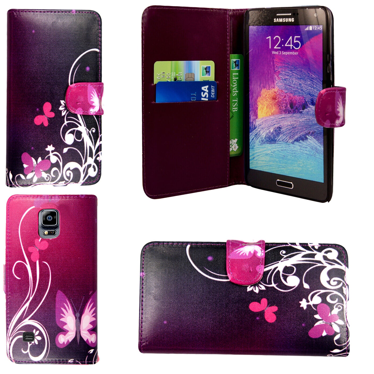 Case for Samsung Galaxy Note 20 10 9 8 5 Leather Wallet Flip Phone Stand Cover
