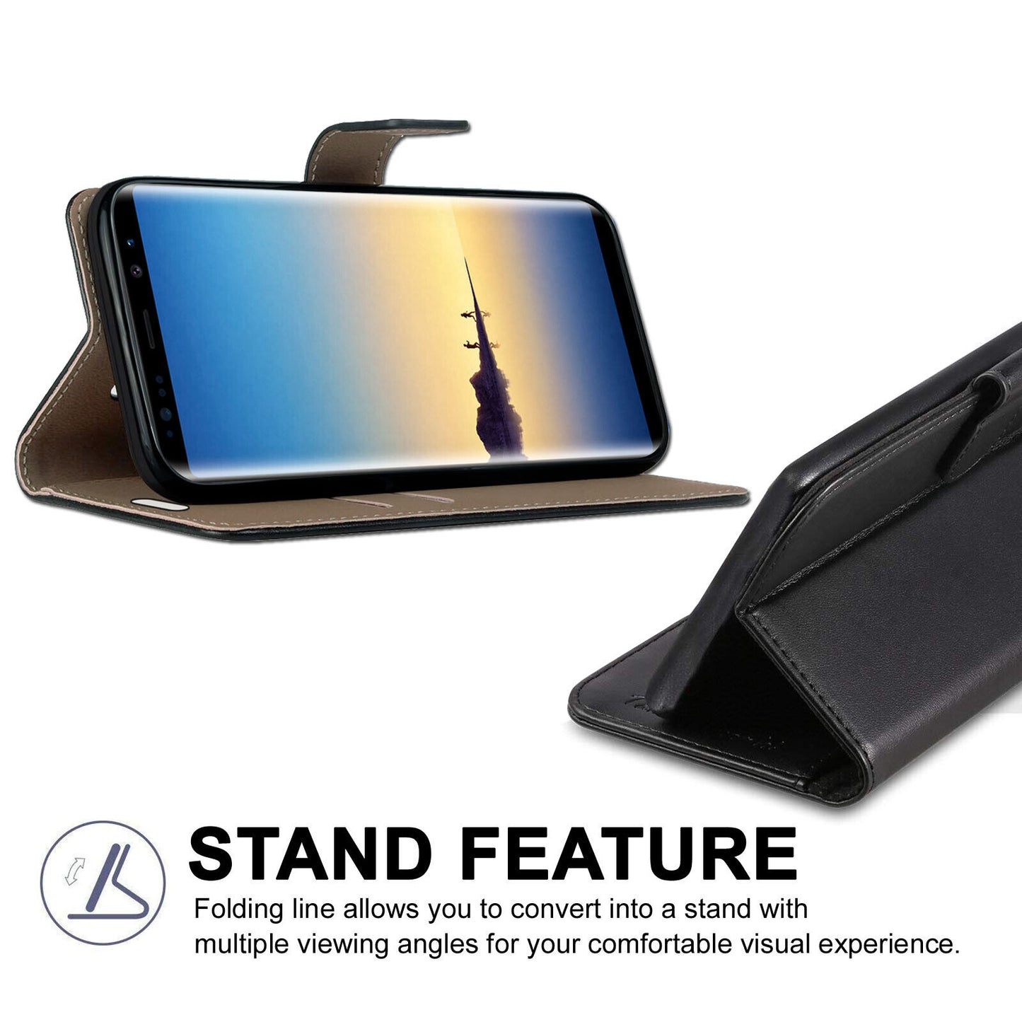 Case for Samsung Galaxy Note 20 10 9 8 5 Leather Wallet Flip Phone Stand Cover