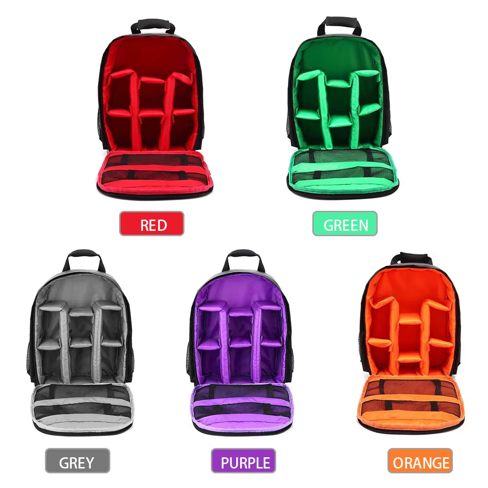 Outdoor Small DSLR Digital Camera Video Backpack Water-Resistant Multi-Functional Breathable Camera Bags