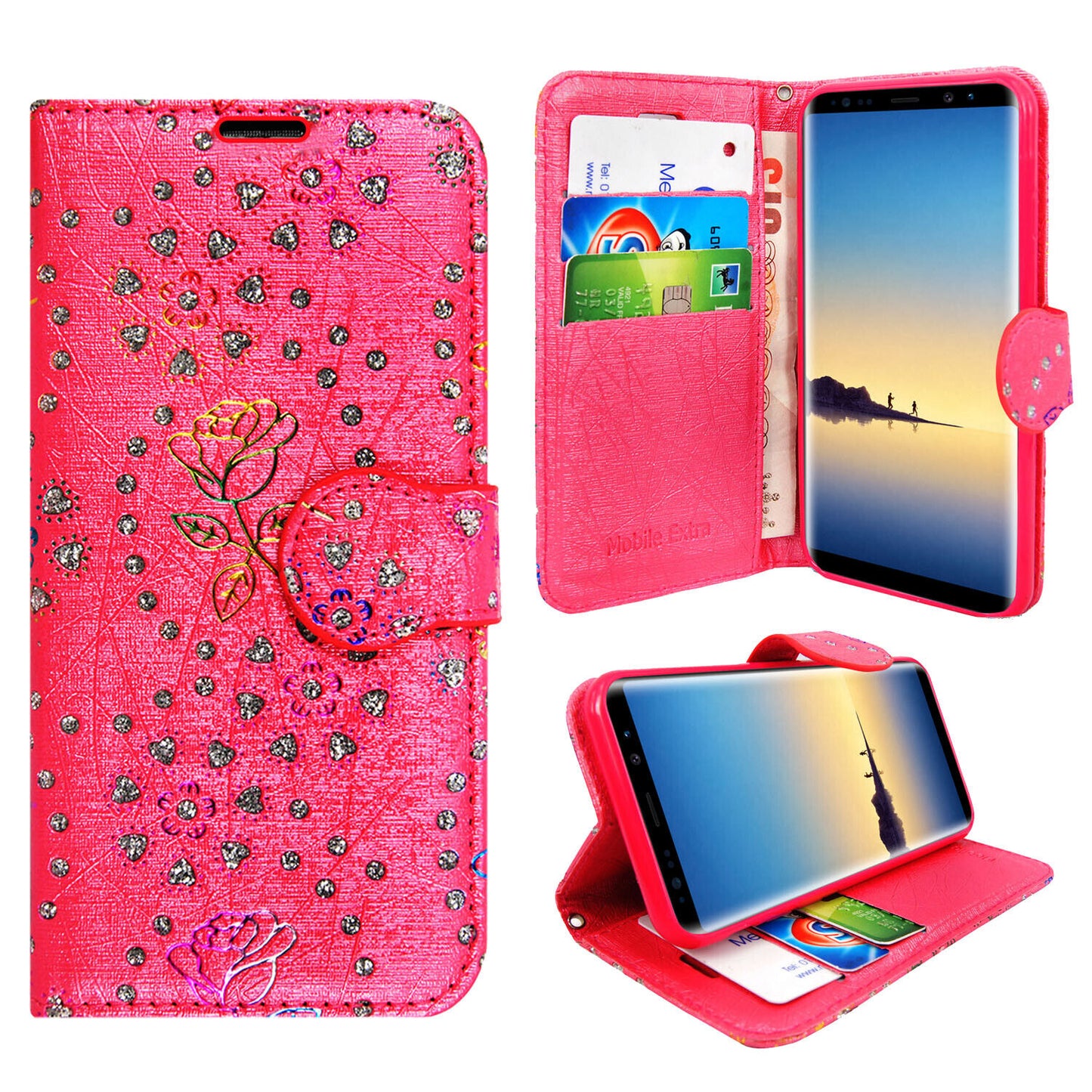 Case for Samsung Galaxy Note 20 10 9 8 5 Leather Wallet Flip Phone Stand Cover