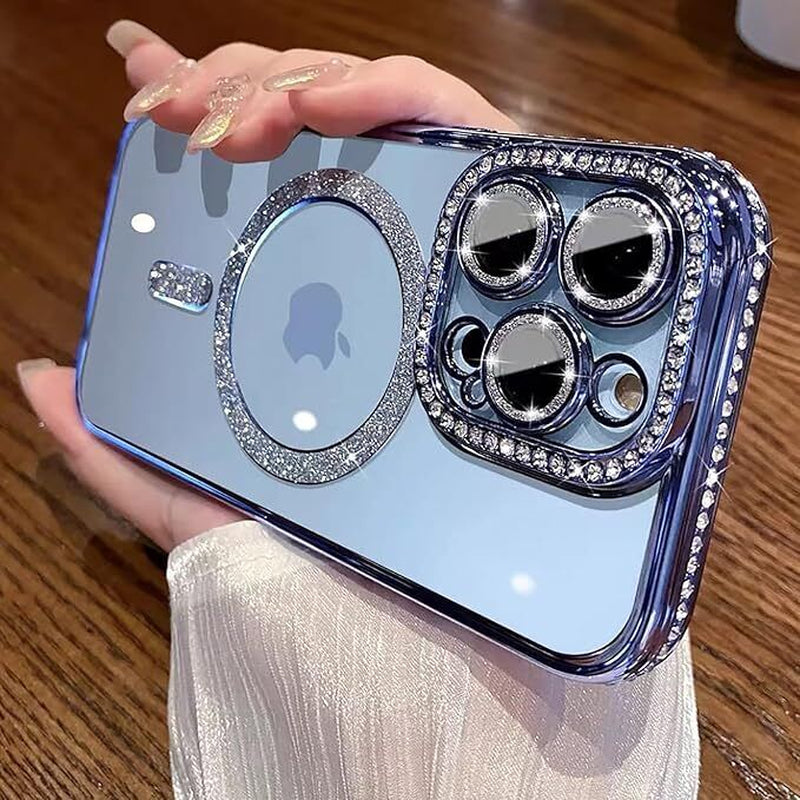 Case for Iphone 16 15 14 Pro Max plus 13 12 Shockproof Magnetic Silicone Cover