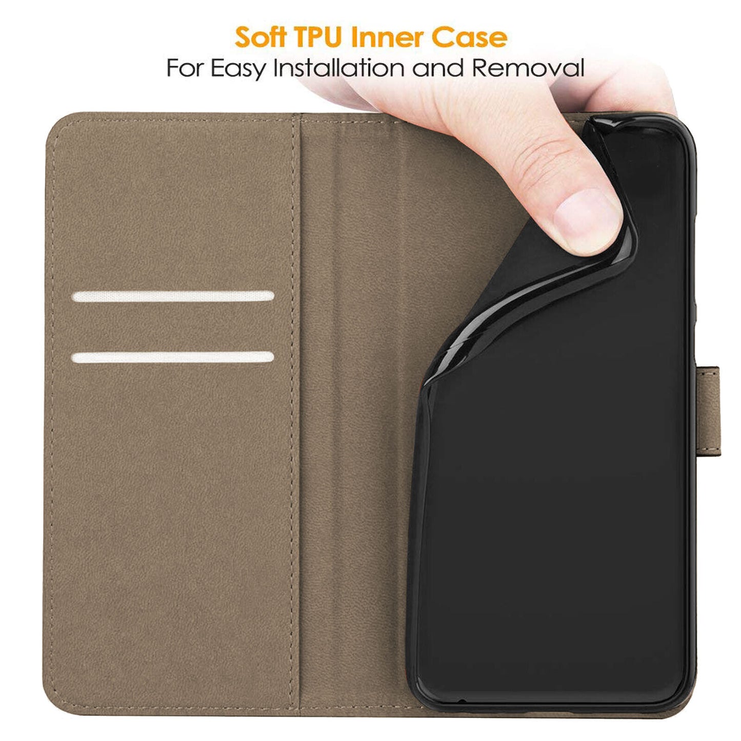 Case for Samsung Galaxy Note 20 10 9 8 5 Leather Wallet Flip Phone Stand Cover