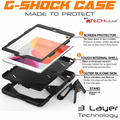 For Ipad 10.2" 9 8 7 Tough HEAVY DUTY Shockproof Rugged Survive Stand Case Cover