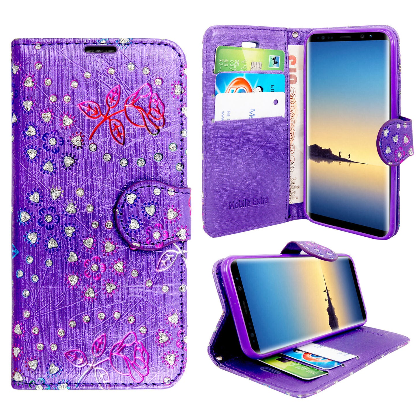 Case for Samsung Galaxy Note 20 10 9 8 5 Leather Wallet Flip Phone Stand Cover