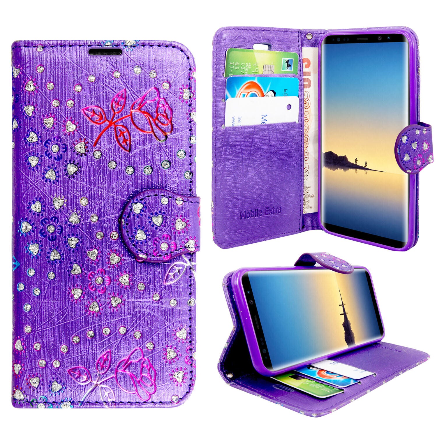 Case for Samsung Galaxy Note 20 10 9 8 5 Leather Wallet Flip Phone Stand Cover